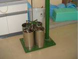 土壌団粒分析装置を用いた実験