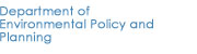 Department of Environmental Policy and Planning